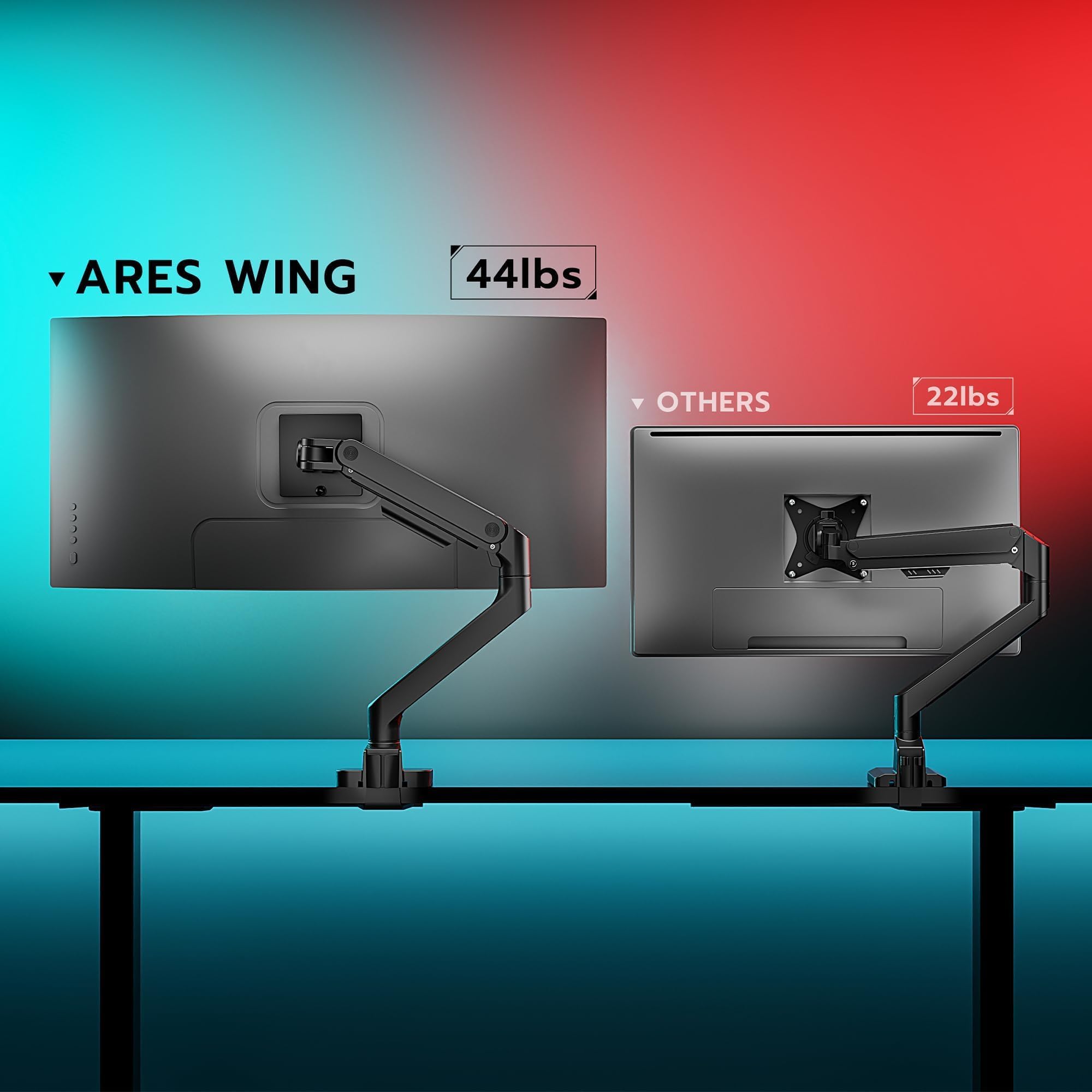 Amazon.com: ARES WING Ultrawide Monitor Arm for 17 to 49 Inch